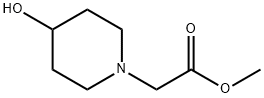 methyl 2-(4-hydroxypiperidin-1-yl)acetate Struktur