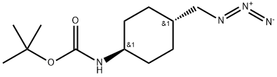 Carbamic acid, N-[trans-4-(azidomethyl)-cyclohexyl]-, 1,1-dimethylethyl ester Structure