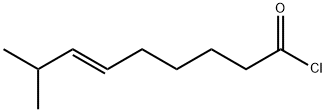 trans-8-メチル-6-ノネノイルクロリド 化学構造式