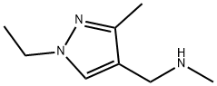 (1-ETHYL-3-METHYL-1H-PYRAZOL-4-YLMETHYL)-METHYL-AMINE Structure
