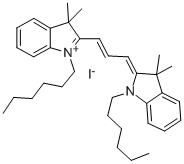1,1'-DIHEXYL-3,3,3',3'-TETRAMETHYLINDOCARBOCYANINE IODIDE Struktur