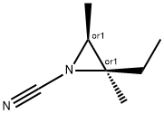 1-Aziridinecarbonitrile,2-ethyl-2,3-dimethyl-,cis-(9CI) Structure