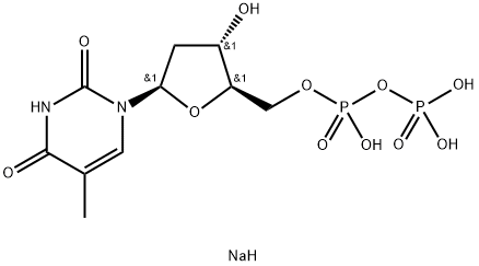 2'-脱氧胸苷-5'-二磷酸三钠盐,95648-78-5,结构式