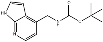 TERT-ブチル (1H-ピロロ[2,3-B]ピリジン-4-イル)メチルカルバマート 化学構造式