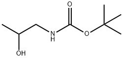 N-(2-ヒドロキシプロピル)カルバミン酸tert-ブチル 化学構造式