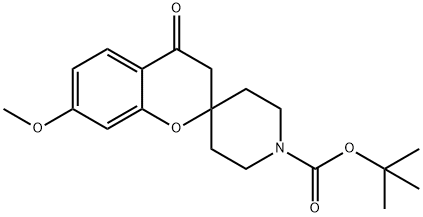 7-メトキシ-4-オキソスピロ[クロマン-2,4'-ピペリジン]-1'-カルボン酸TERT-ブチル 化学構造式