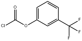 3-(三氟甲基)氯甲酸苯酯 结构式