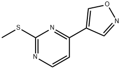 4-(异唑-4-基)-2-(甲硫基)嘧啶, 956721-96-3, 结构式