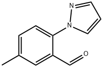 5-甲基-2-(1H-吡唑-1-基)苯甲醛, 956723-07-2, 结构式