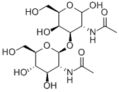 2-Acetamido-2-deoxy-3-O-(2-acetamido-2-deoxy-b-D-glucopyranosyl)-D-galactopyranose Structure