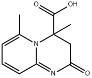 4,6-ジメチル-2-オキソ-3,4-ジヒドロ-2H-ピリド[1,2-A]ピリミジン-4-カルボン酸 化学構造式