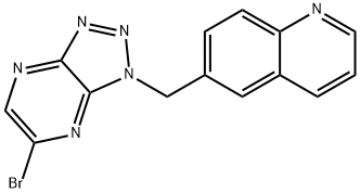 6-((6-broMo-1H-[1,2,3]triazolo[4,5-b]pyrazin-1-yl)Methyl)quinoline Struktur