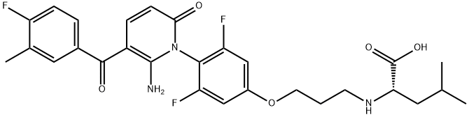 (S)-2-fluoro-4-methylpentanoic acid 化学構造式