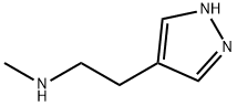 甲基-[2-(1H-吡唑-4-基)-乙基]-胺, 956949-79-4, 结构式