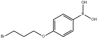 4-(3-ブロモプロポキシ)フェニルボロン酸 化学構造式