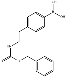 4-(2-(Benzyloxycarbonylamino)ethyl)phenylboronic acid Struktur