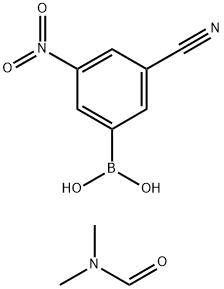 3-Cyano-5-nitrophenylboronic acid, 1/3 DMF|N,N-DIMETHYLFORMAMIDE TRIS(3-CYANO-5-NITROPHENYLBORONATE)