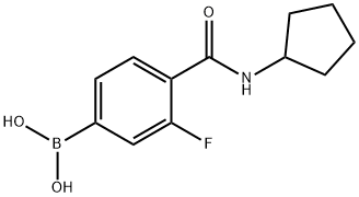 N-Cyclopentyl 4-borono-2-fluorobenzamide Structure