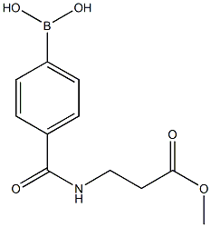 methyl 3-(4-boronobenzoylamino)propionate Struktur