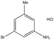 3-ブロモ-5-メチルアニリン塩酸塩 化学構造式