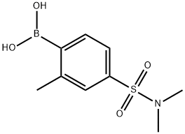 N,N-Dimethyl 4-borono-3-methylbenzenesulfonamide Struktur