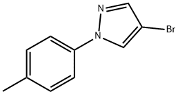 4-ブロモ-1-(4-メチルフェニル)-1H-ピラゾール 化学構造式