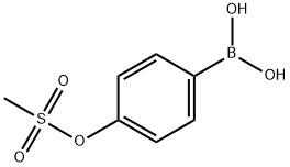 4-(METHYLSULFONYLOXY)PHENYLBORONIC ACID,957035-04-0,结构式
