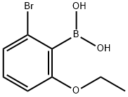 2-ブロモ-6-エトキシフェニルボロン酸 化学構造式