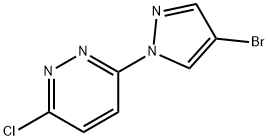 3-(4-BROMO-1H-PYRAZOL-1-YL)-6-CHLOROPYRIDAZINE, 957035-33-5, 结构式