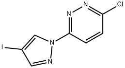 3-Chloro-6-(4-iodo-1H-pyrazol-1-yl)pyridazine Structure