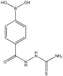 4-(2-硫代氨甲酰肼基羰基)苯硼酸,957060-76-3,结构式
