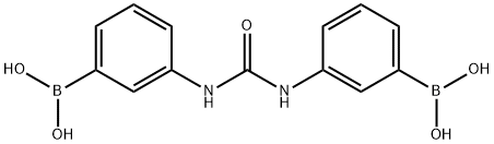 3,3'-Carbonylbis(azanediyl)bis(3,1-phenylene)diboronic acid Struktur