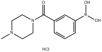 3-(4-Methylpiperazine-1-carbonyl)phenylboronic acid, HCl Structure