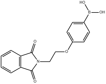 2-(4-Boronophenoxy)ethyl) phthalimide 化学構造式