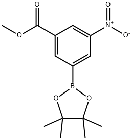 Methyl 3-nitro-5-(4,4,5,5-tetramethyl-1,3,2-dioxaborolan-2-yl)benzoate Structure