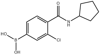 3-Chloro-4-cyclopentylcarbamoylphenylboronic acid price.