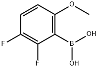 2,3-ジフルオロ-6-メトキシフェニルボロン酸 化学構造式