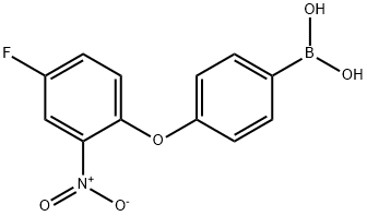 4-Boronophenyl 4-fluoro-2-nitrophenyl ether 化学構造式