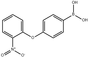 4-(2-ニトロフェノキシ)フェニルボロン酸 化学構造式