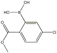 5-Chloro-2-(methoxycarbonyl)phenylboronic acid Struktur