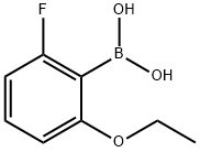 2-エトキシ-6-フルオロフェニルボロン酸 化学構造式