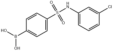 3-Chlorophenyl 4-boronobenzenesulfonamide Structure