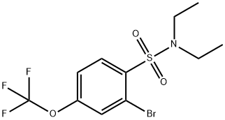 2-Bromo-N,N-diethyl-4-(trifluoromethoxy)benzenesulfonamide Structure