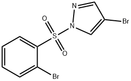 4-BROMO-1-(2-BROMOPHENYLSULFONYL)-1H-PYRAZOLE, 957062-77-0, 结构式
