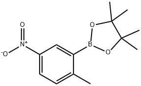 2-甲基-5-硝基苯硼酸频那醇酯 结构式