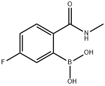 5-fluoro-2-(methylcarbamoyl)phenylboronic acid Struktur