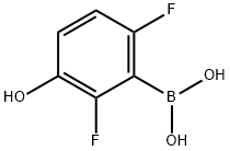 2.6-二氟-3-羟基苯硼酸, 957065-86-0, 结构式