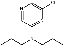 N-(6-クロロ-2-ピラジニル)-N,N-ジプロピルアミン 化学構造式