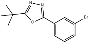 2-(3-Bromophenyl)-5-(tert-butyl)-1,3,4-oxadiazole Struktur