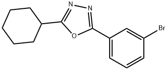 2-(3-Bromophenyl)-5-cyclohexyl-1,3,4-oxadiazole price.